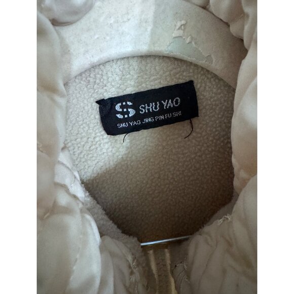 Vintage quilted puffer vest size L‎ embroidered floral boho granola fairy - Picture 6 of 6